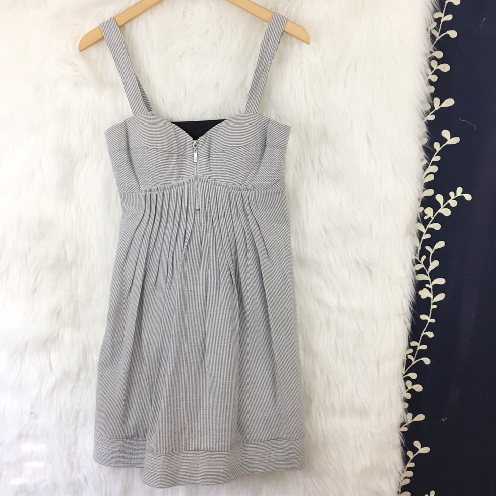 Jessica Simpson Striped Zip Front Sun Dress-M28